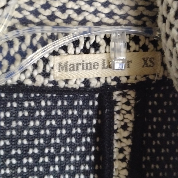 Marine layer Birdseye Blazer in Black/White Contrast sz xs,s - Picture 9 of 12